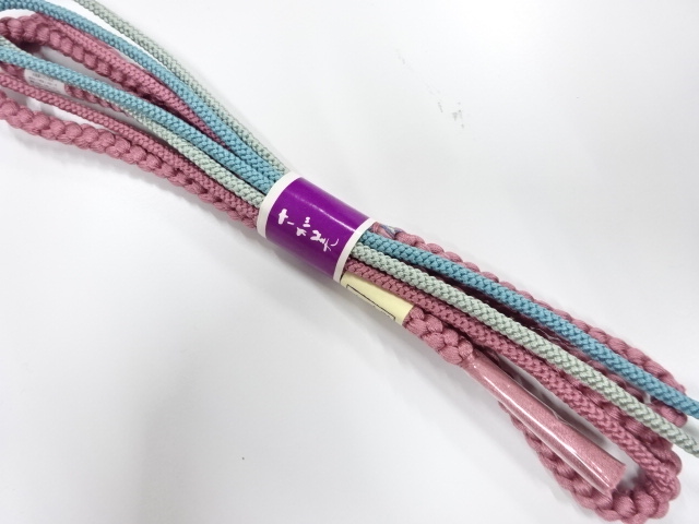 未使用品　正絹　手組帯締め